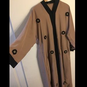 Dark beige beautiful Abaya from Dubai